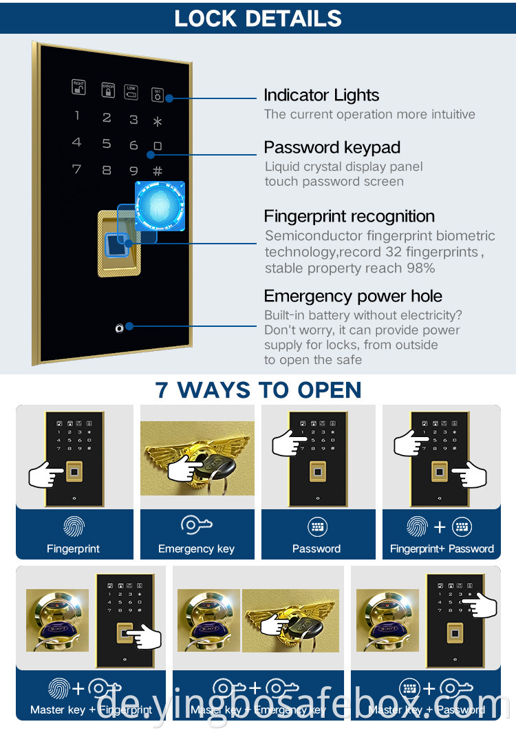 fingerprint safe box